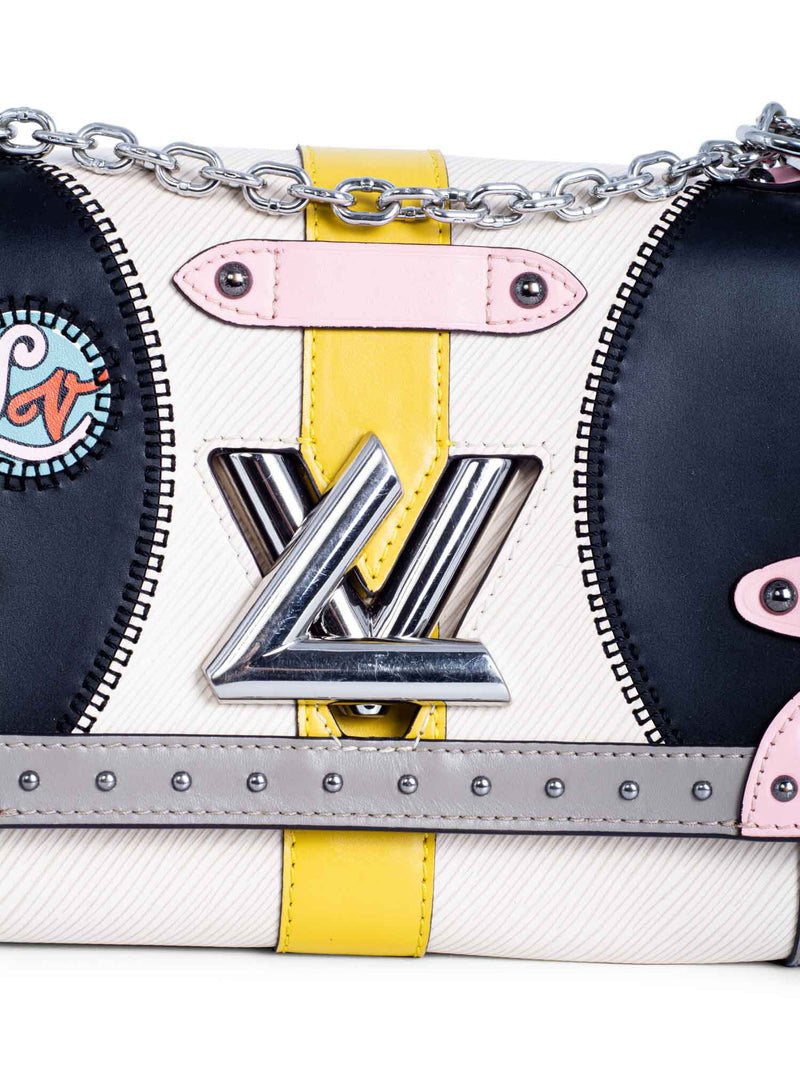Louis Vuitton Leather Twist MM Messenger Bag Multicolor-designer resale