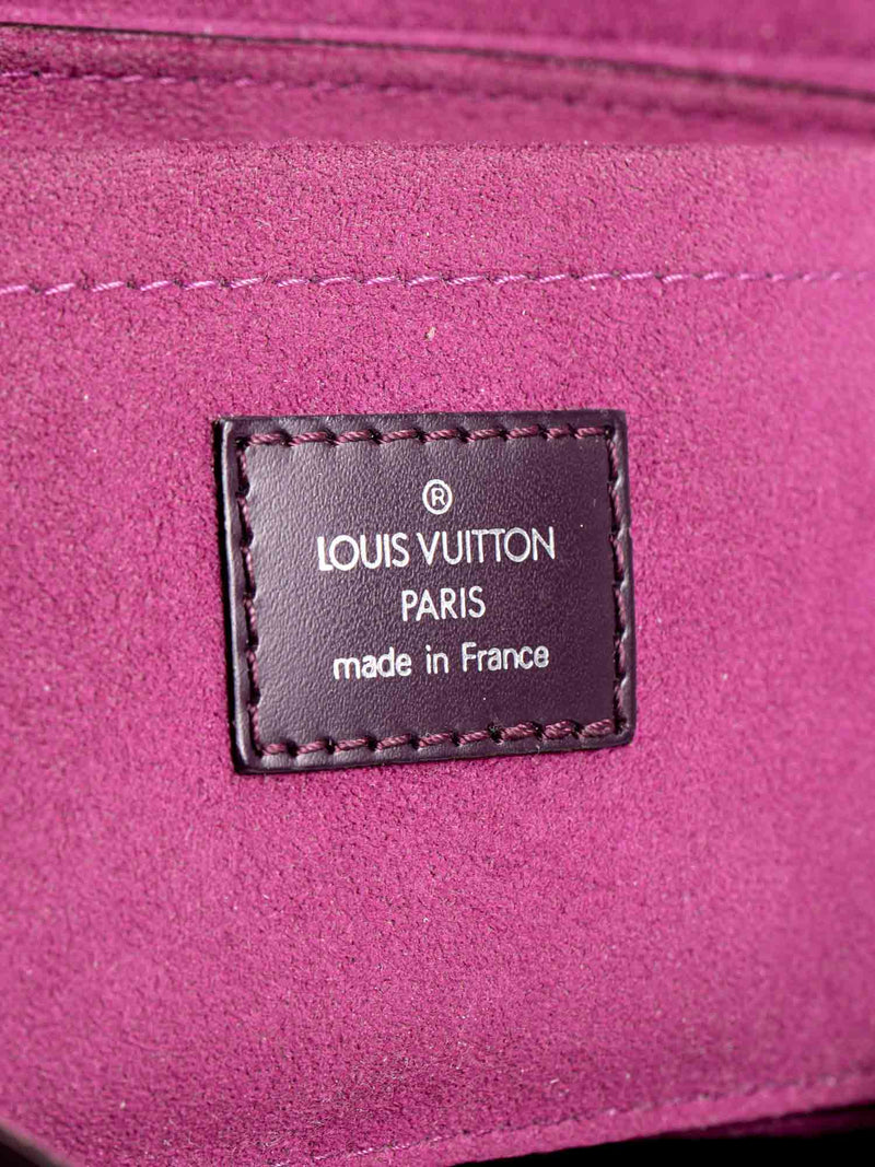 Louis Vuitton Logo Epi Leather Flap Clutch Lavender