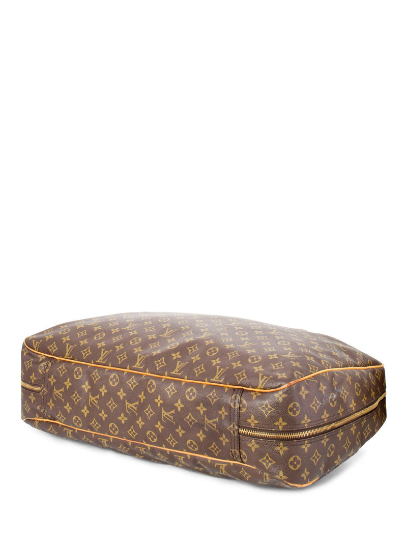 Louis Vuitton Monogram 2 Way Soft Luggage Travel Bag Brown