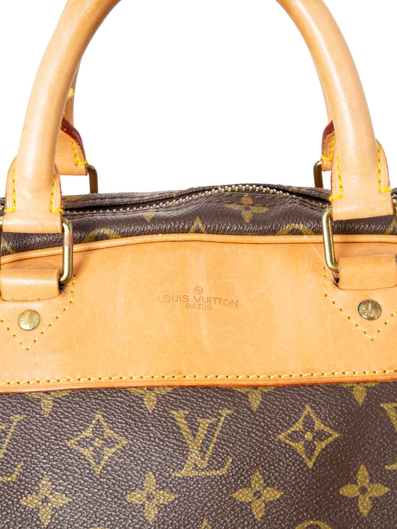 Louis Vuitton Louis Vuitton Denim Speedy Round PM Yellow Leather 2Way