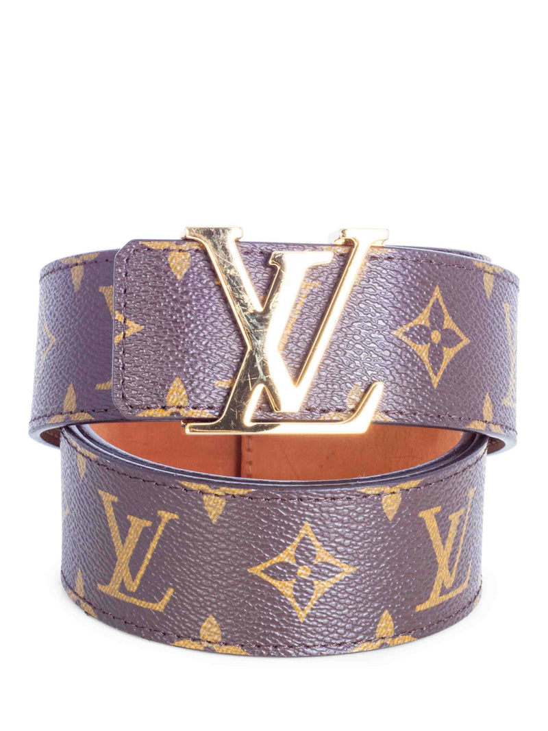 Louis Vuitton Belt San Tulle Monogram 100cm / 40 Gold LV Buckle w