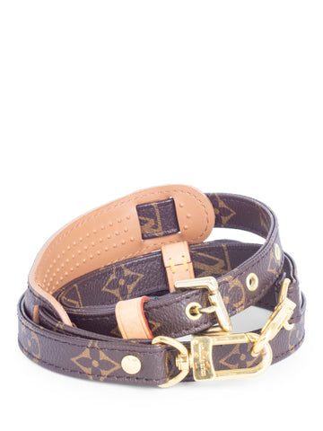 Louis Vuitton Monogram Adjustable Messenger Strap Brown-designer resale