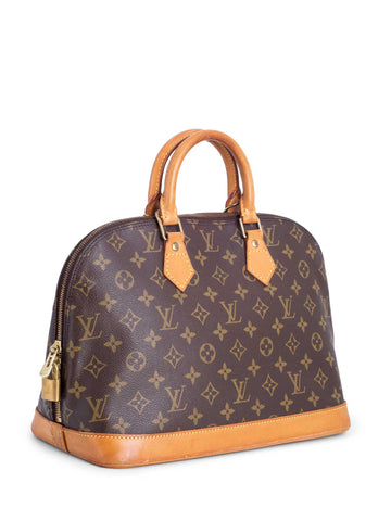 Louis Vuitton Monogram Alma Bag PM Brown-designer resale