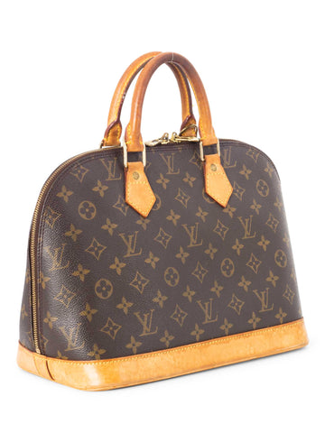 Louis Vuitton Monogram Alma Bag PM Brown-designer resale