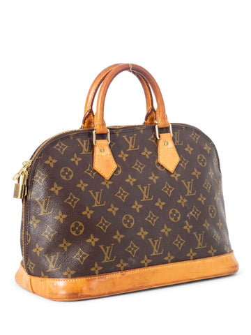Louis Vuitton Monogram Alma Bag PM Brown-designer resale