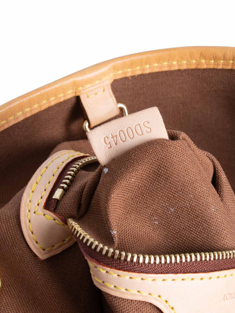 Batignolles cloth handbag Louis Vuitton Brown in Cloth - 37668915