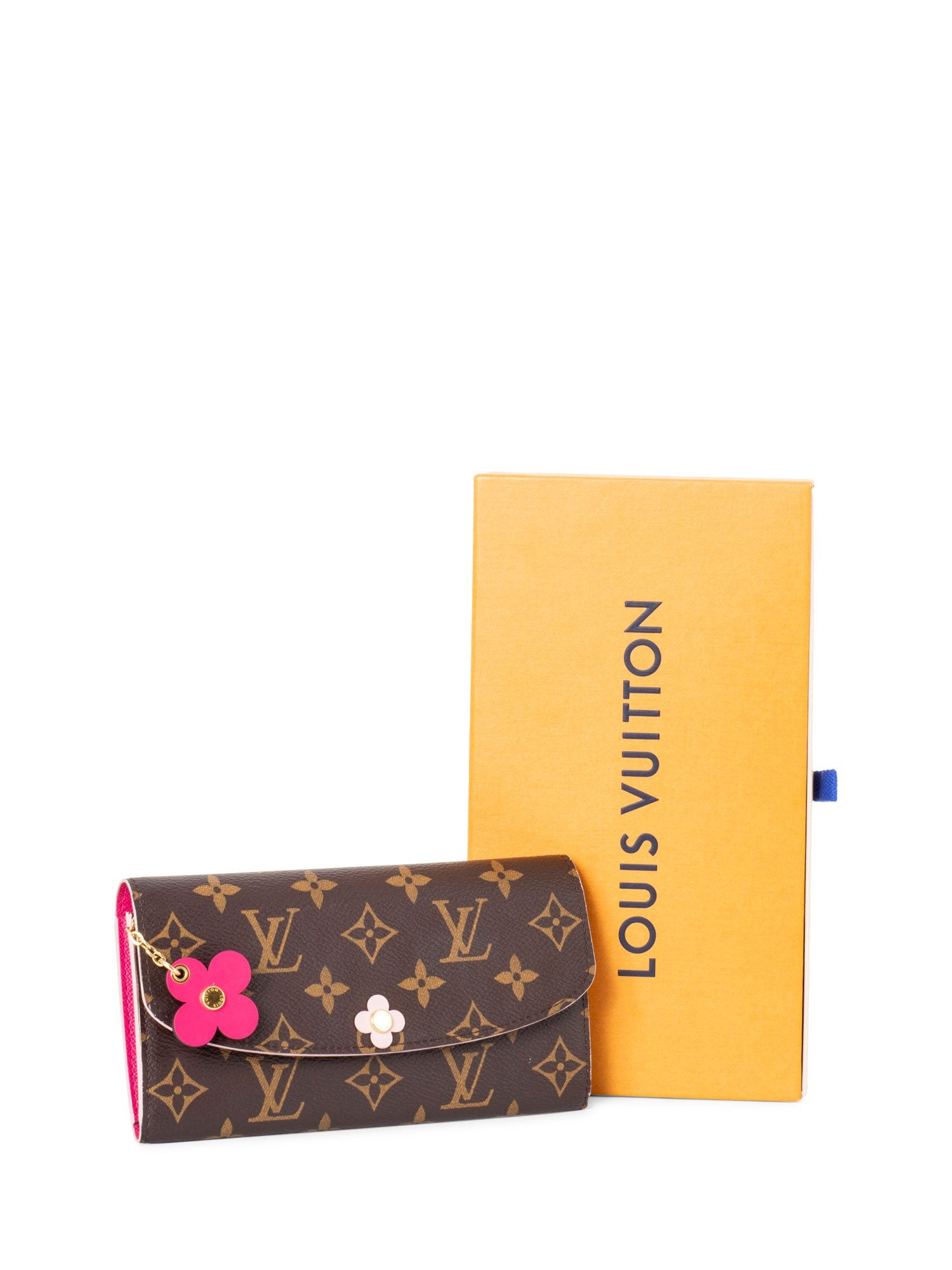 Louis Vuitton Monogram Bloom Flower Emilie Wallet Brown-designer resale
