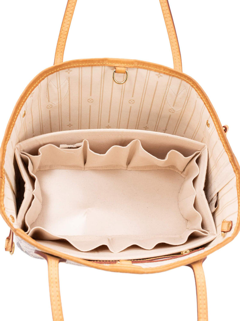 Louis Vuitton Monogram Damier Azur Small Neverfull PM Bag White-designer resale