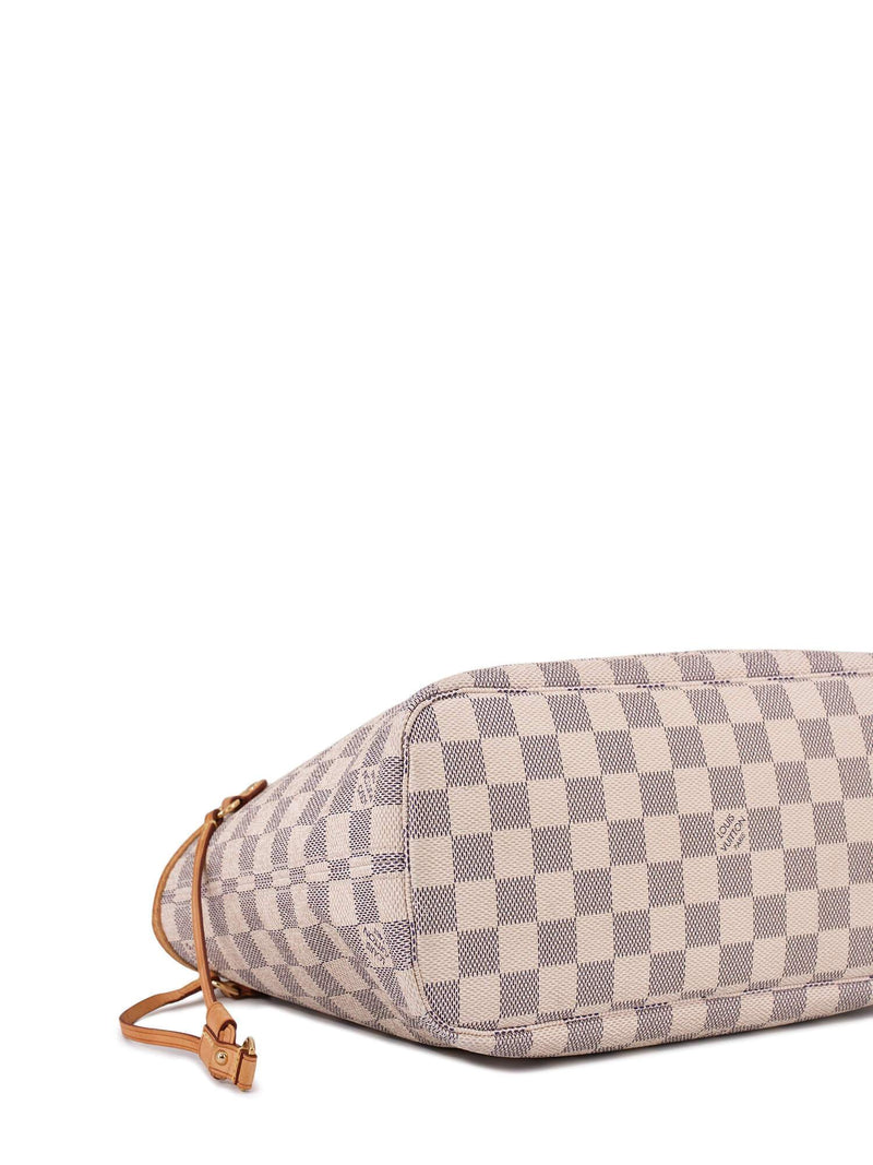 Louis Vuitton Monogram Damier Azur Small Neverfull PM Bag White-designer resale