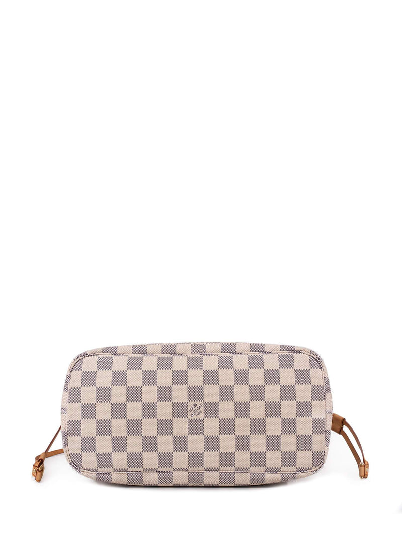 Louis Vuitton Monogram Damier Azur Small Neverfull PM Bag White-designer resale