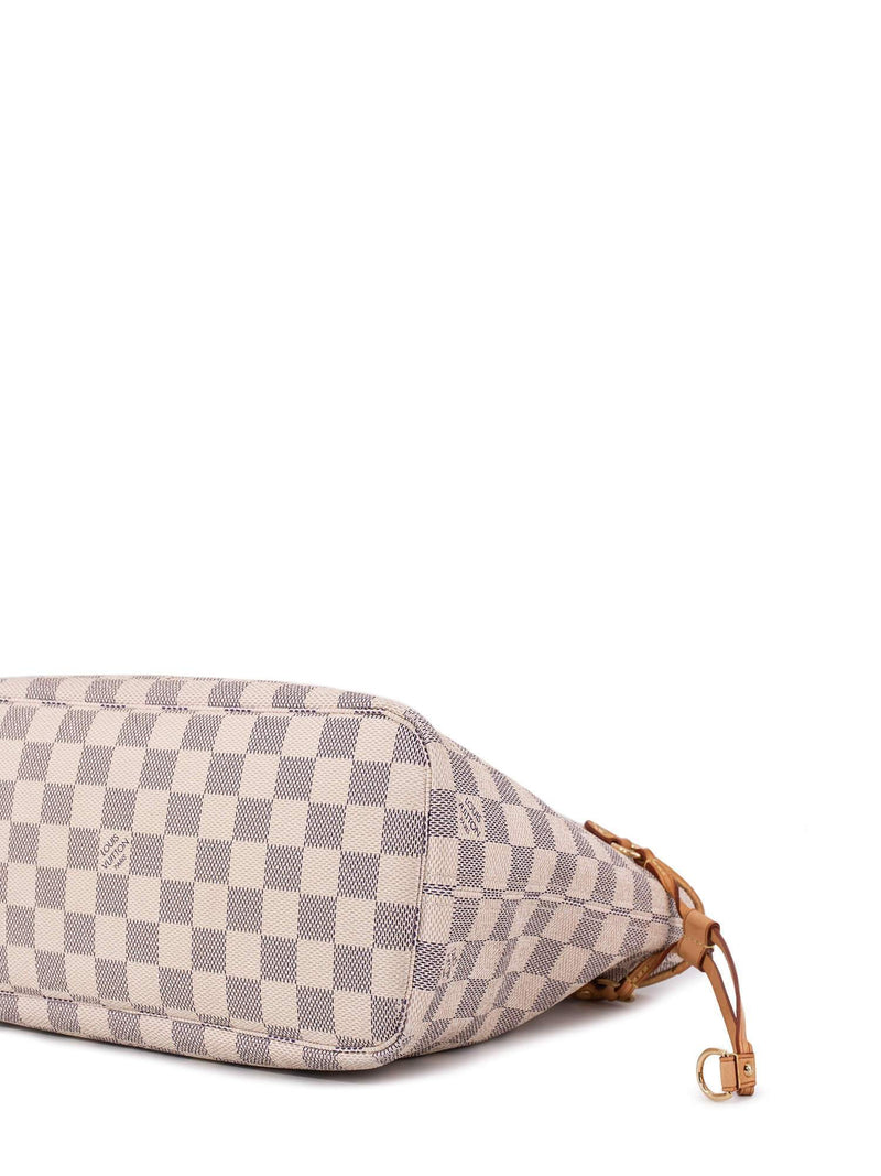 Louis Vuitton Monogram Damier Azur Small Neverfull PM Bag White-designer resale