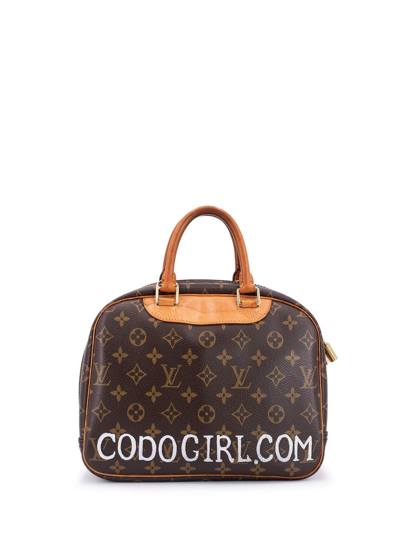 Louis Vuitton Monogram Deauville Bag Brown-designer resale