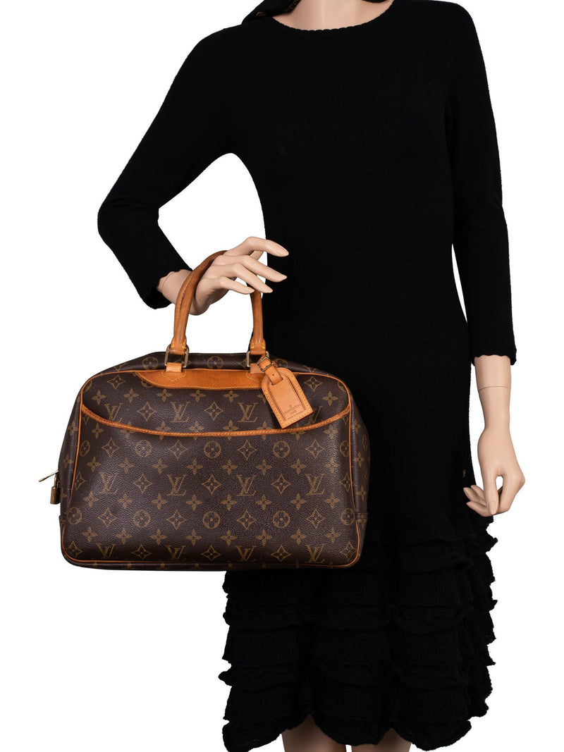 Louis Vuitton Monogram Deauville Bag Brown-designer resale