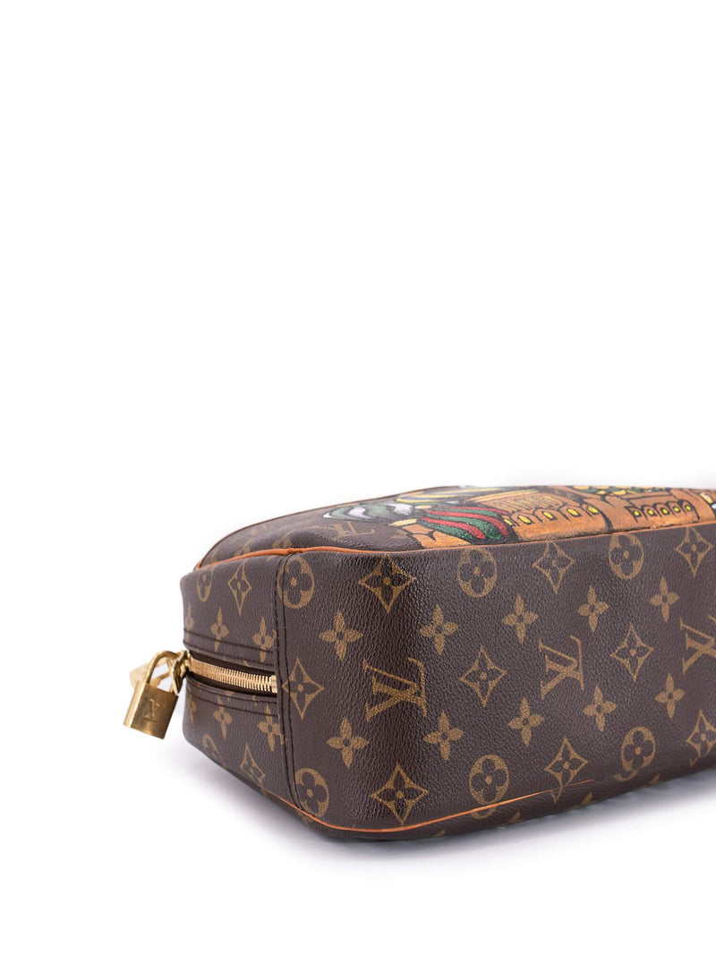 Louis Vuitton Monogram Deauville Bag Brown-designer resale