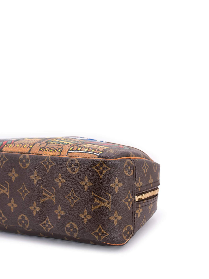 Louis Vuitton Monogram Deauville Bag Brown-designer resale