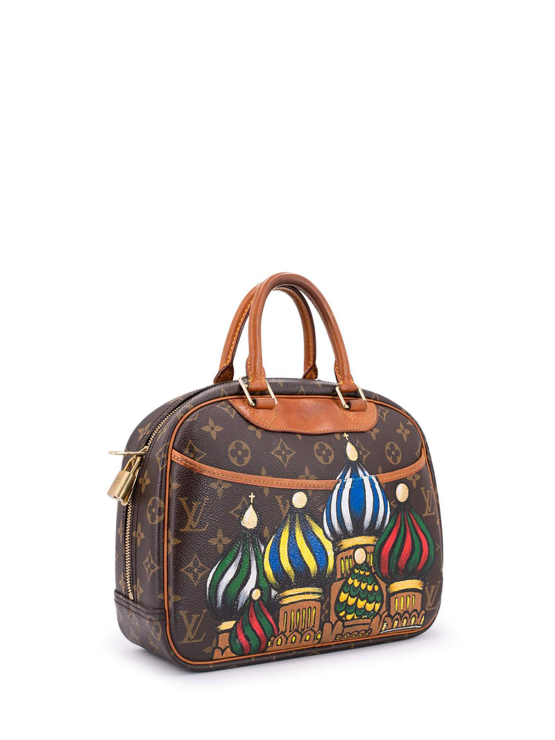 Louis Vuitton Monogram Deauville Bag Brown-designer resale