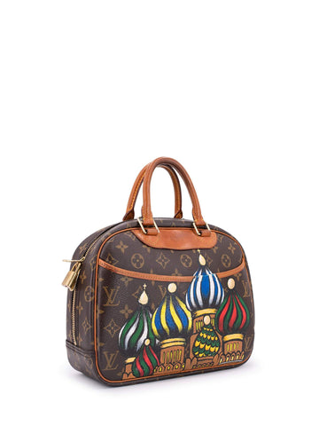 Louis Vuitton Monogram Deauville Bag Brown-designer resale