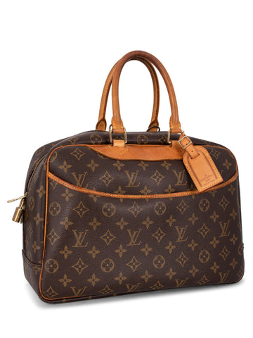 Louis Vuitton Monogram Deauville Bag Brown-designer resale