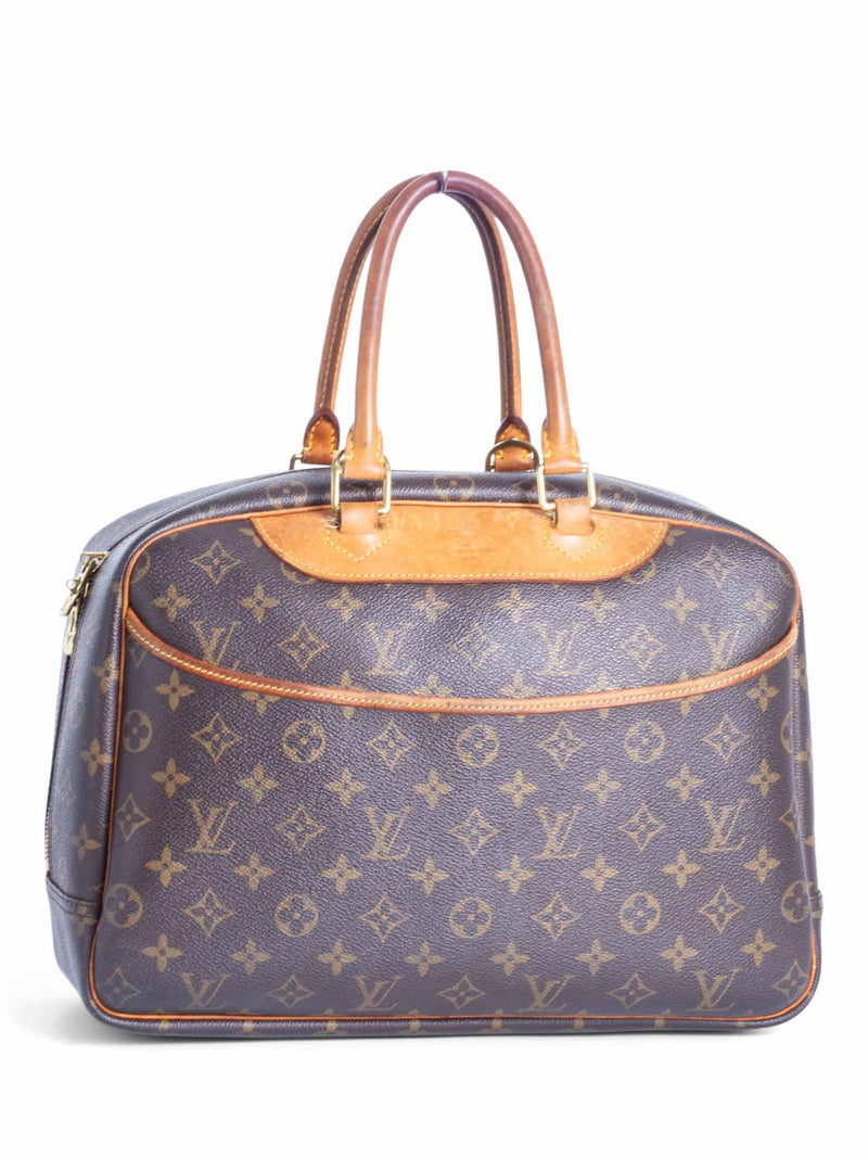 Louis Vuitton Monogram Deauville Bag GM Brown-designer resale