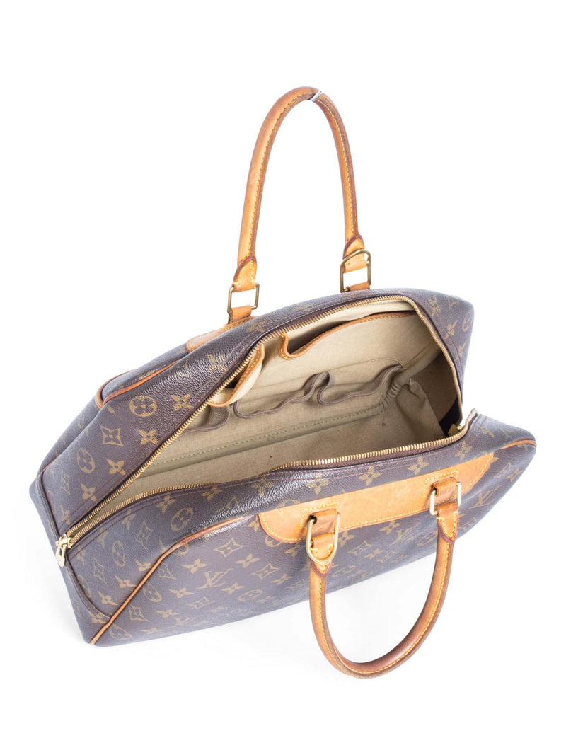 Louis Vuitton Monogram Deauville Bag GM Brown-designer resale