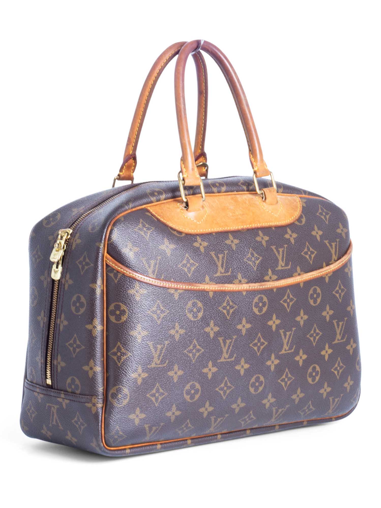 Louis Vuitton Monogram Deauville Bag GM Brown-designer resale