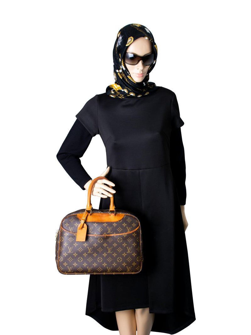 Louis Vuitton Monogram Deauville Bag MM Brown-designer resale