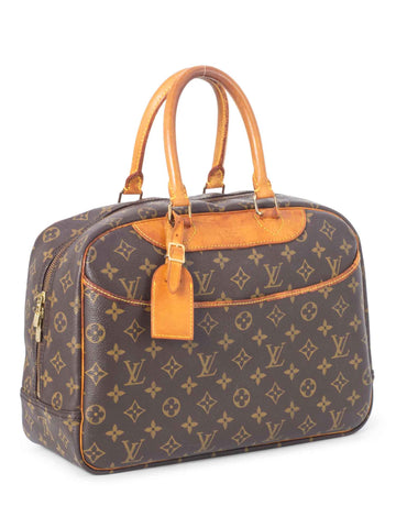 Louis Vuitton Monogram Deauville Bag MM Brown-designer resale