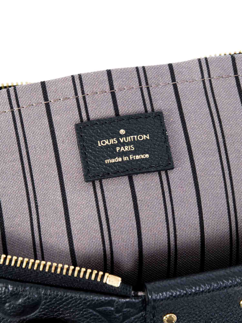 Louis Vuitton Teddy Muffle Calfskin Monogram Black Handwarmer Shoulder Bag