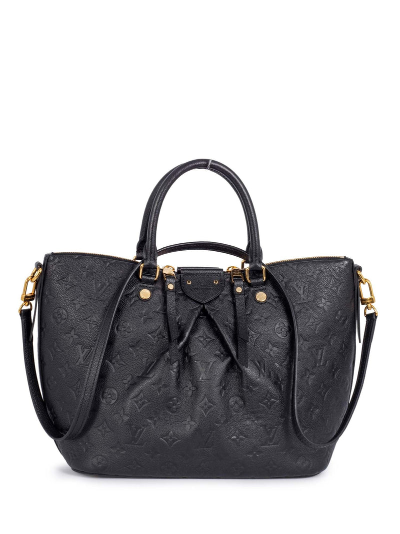 lv black embossed bag
