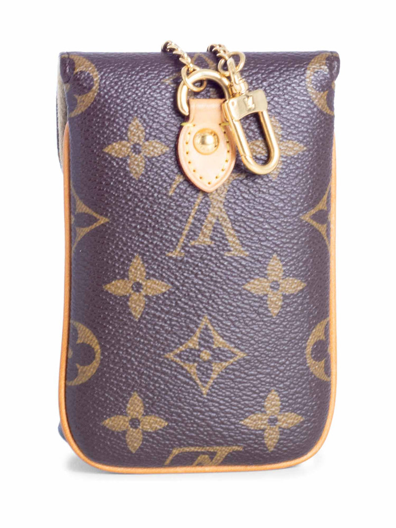 Louis Vuitton Monogram Card Holder M61733 Brown Cloth ref.845585