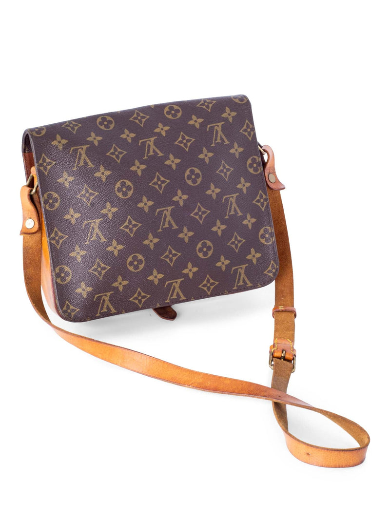 Brown Louis Vuitton Monogram One Handle Flap Satchel