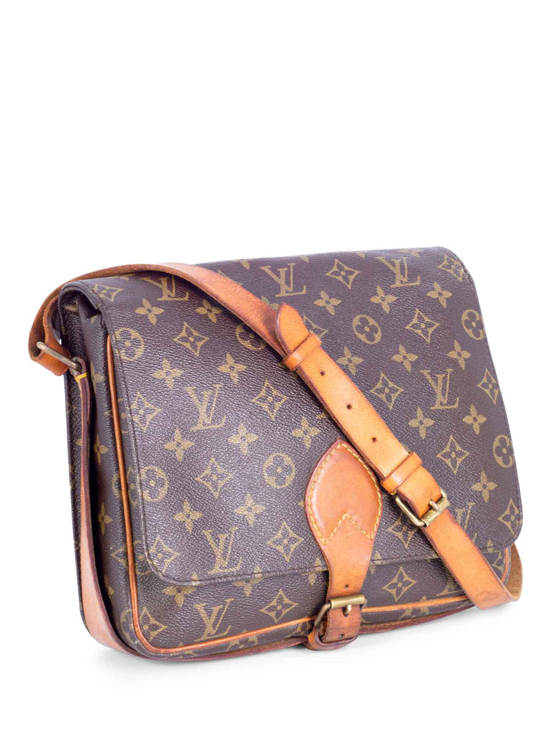 Louis Vuitton Monogram Flap Messenger Bag Brown-designer resale