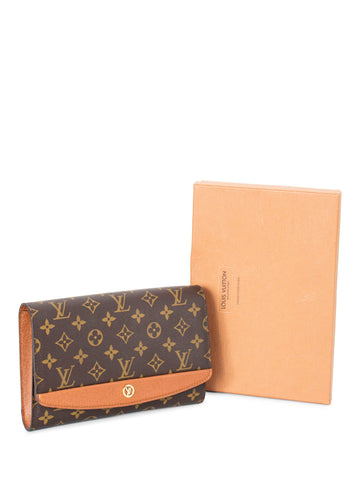 Louis Vuitton Monogram Flap Messenger Bag Brown-designer resale