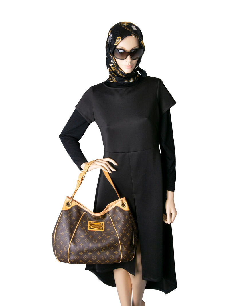 Louis Vuitton Monogram Galliera Hobo Bag Brown-designer resale