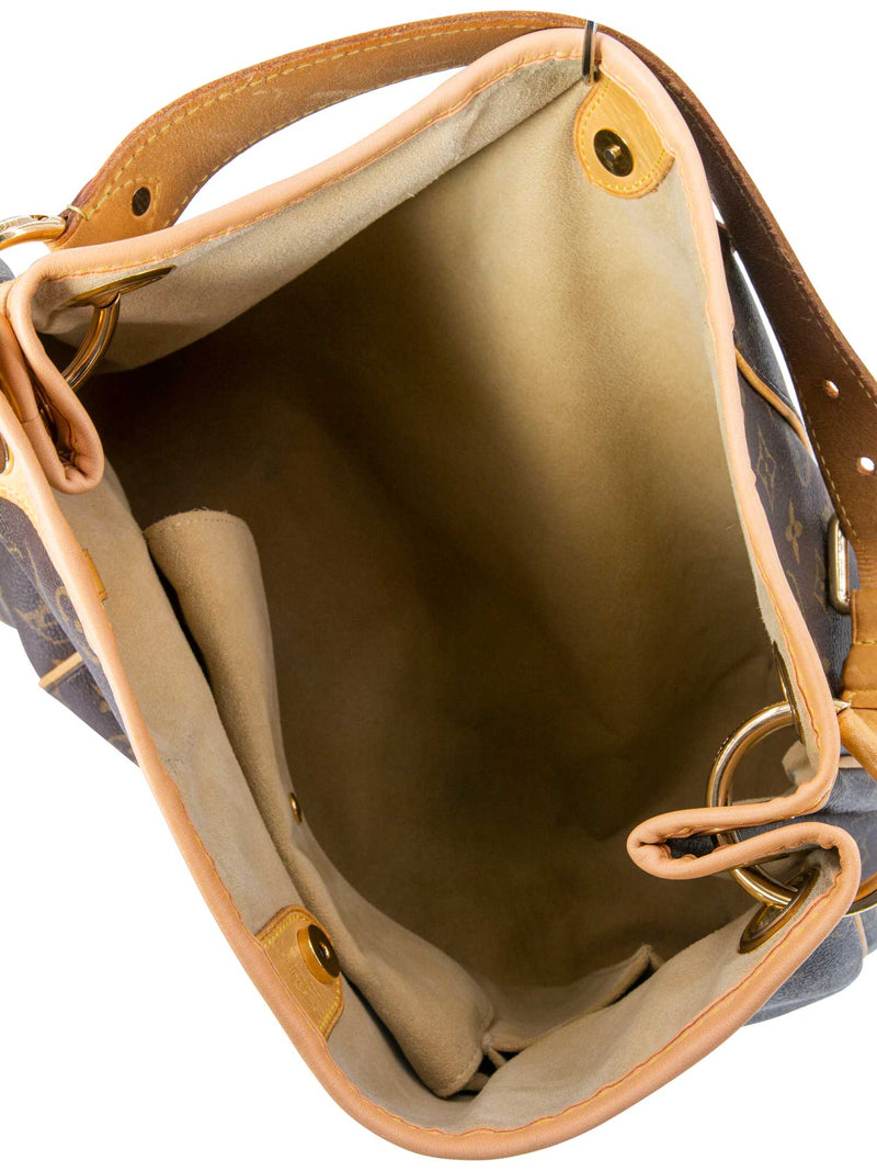 Louis Vuitton Monogram Galliera Hobo Bag Brown-designer resale