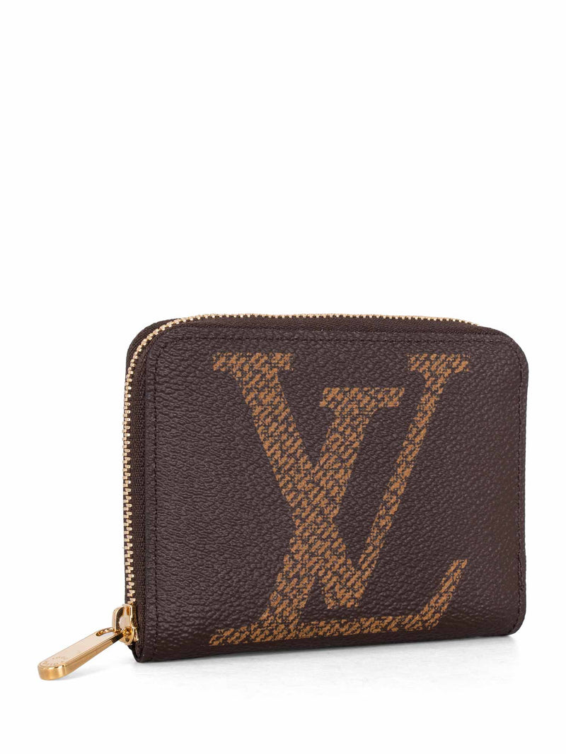 Louis Vuitton Monogram Giant Zippy Coin Purse Brown-designer resale