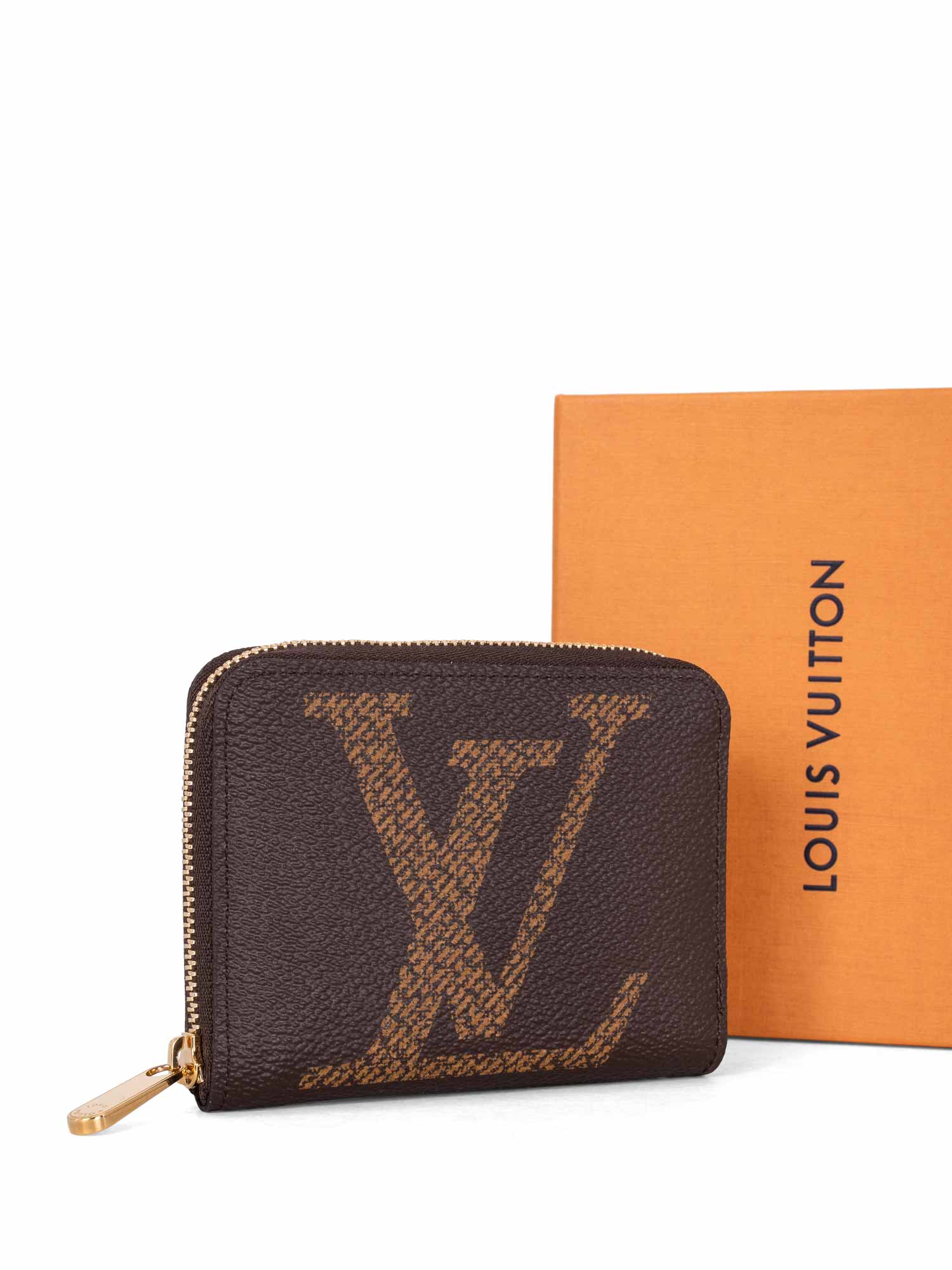 Louis Vuitton Monogram Giant Zippy Coin Purse Brown-designer resale