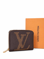 Louis Vuitton Monogram Giant Zippy Coin Purse Brown