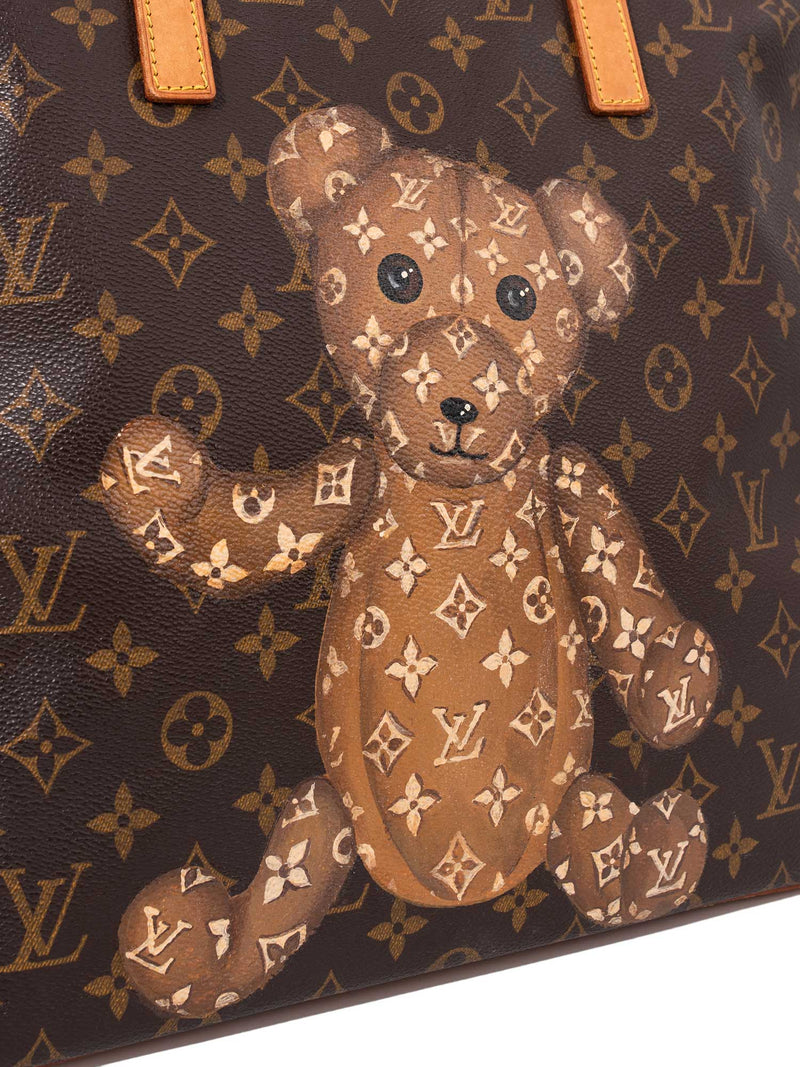 louis vuitton bear backpack Louis Vuitton Monogram Hand Painted Mezzo Bag GM Brown