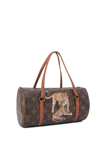 Louis Vuitton Monogram Hand Painted Papillon Bag 26 Brown-designer resale