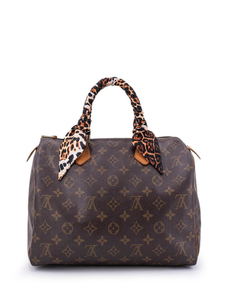 Louis Vuitton Monogram Hand Painted Speedy Bag 30 Brown-designer resale