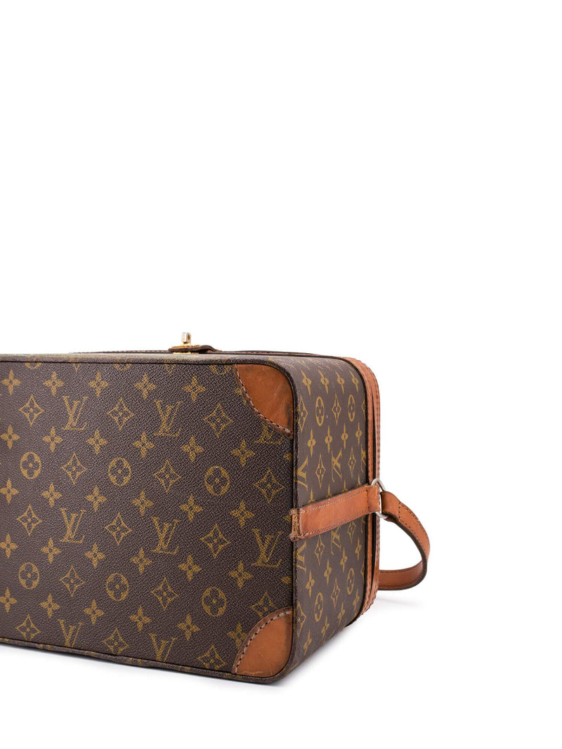 Louis Vuitton Monogram Hand Painted Vanity Trunk Bag Brown-designer resale