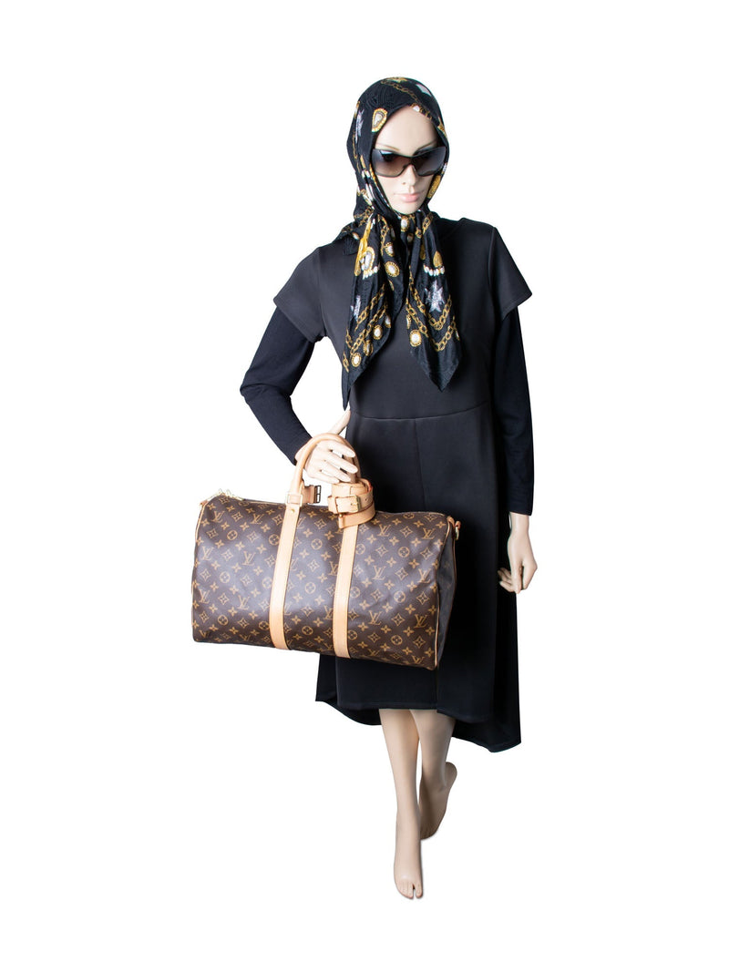 Louis Vuitton Monogram Keepall Duffle Bag 45 Brown-designer resale