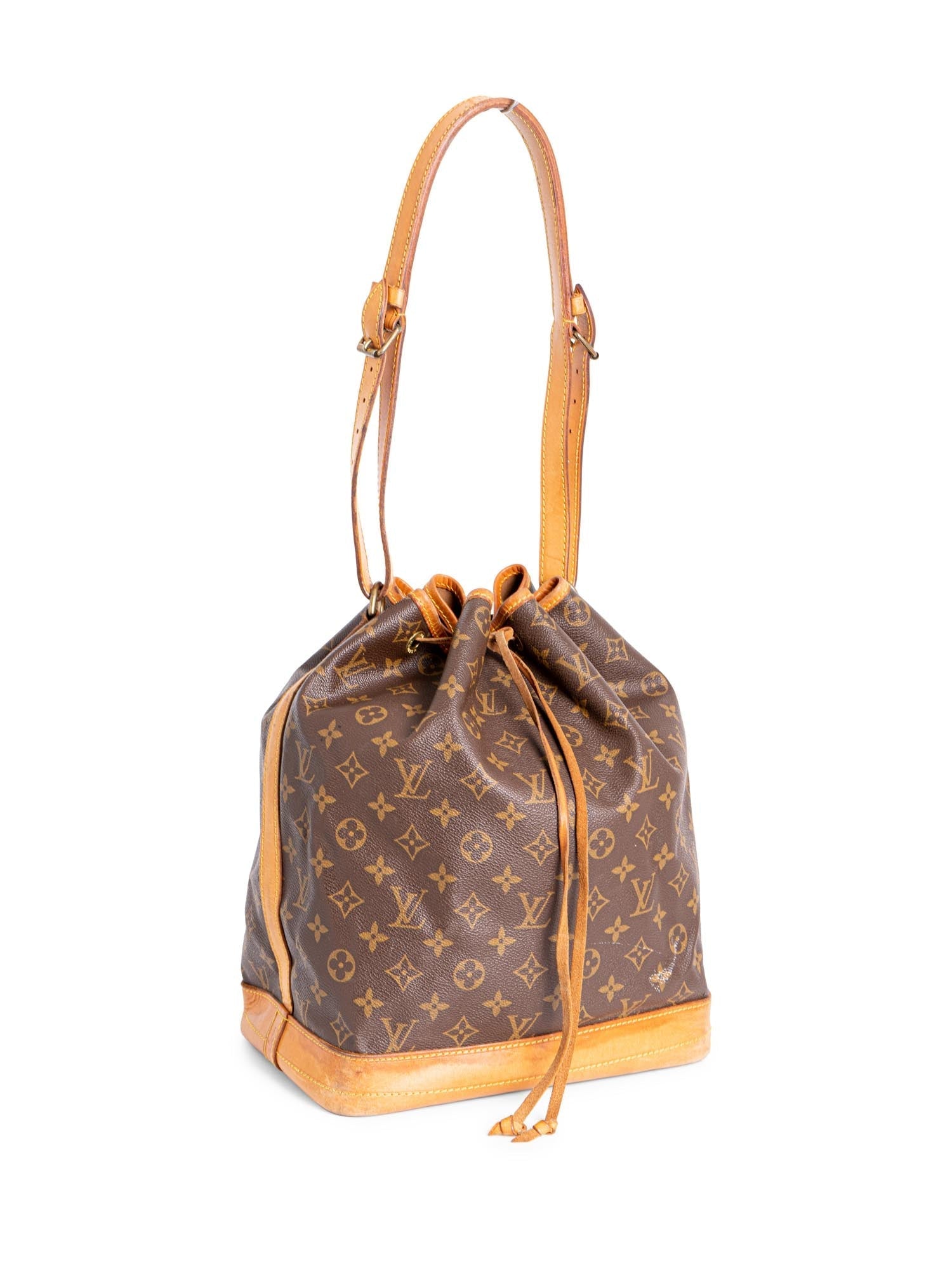 Louis Vuitton Monogram Large Drawstring Bucket Bag Brown-designer resale