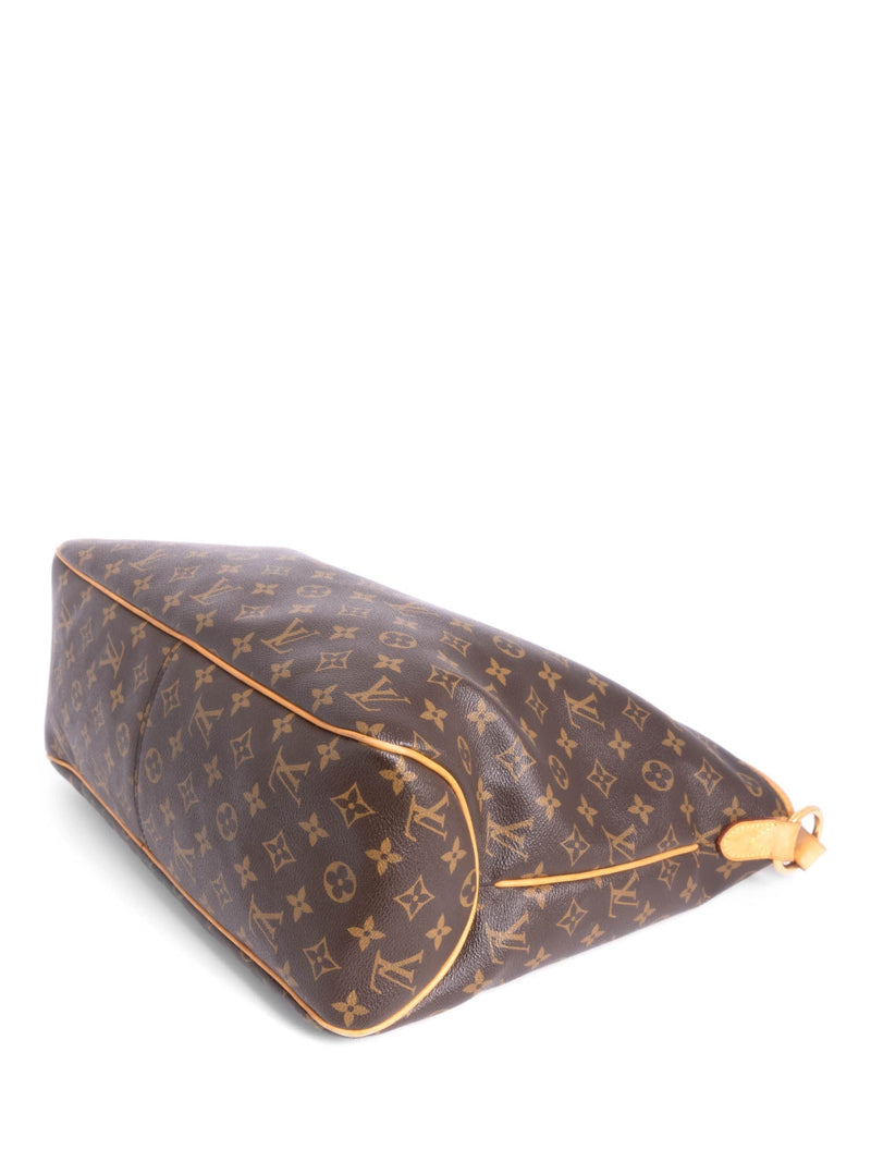 Louis Vuitton Croissant Hobo Zip 2le0108 Brown Coated Canvas