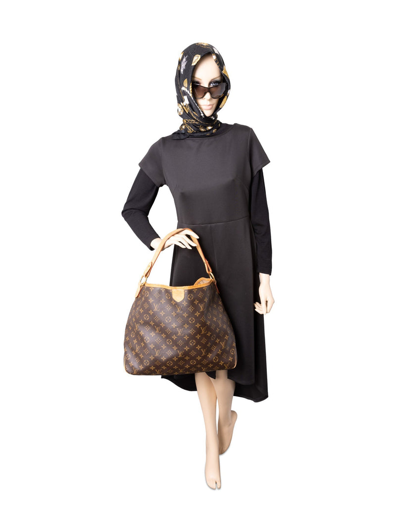 Louis Vuitton Monogram Large Hobo Bag Brown-designer resale