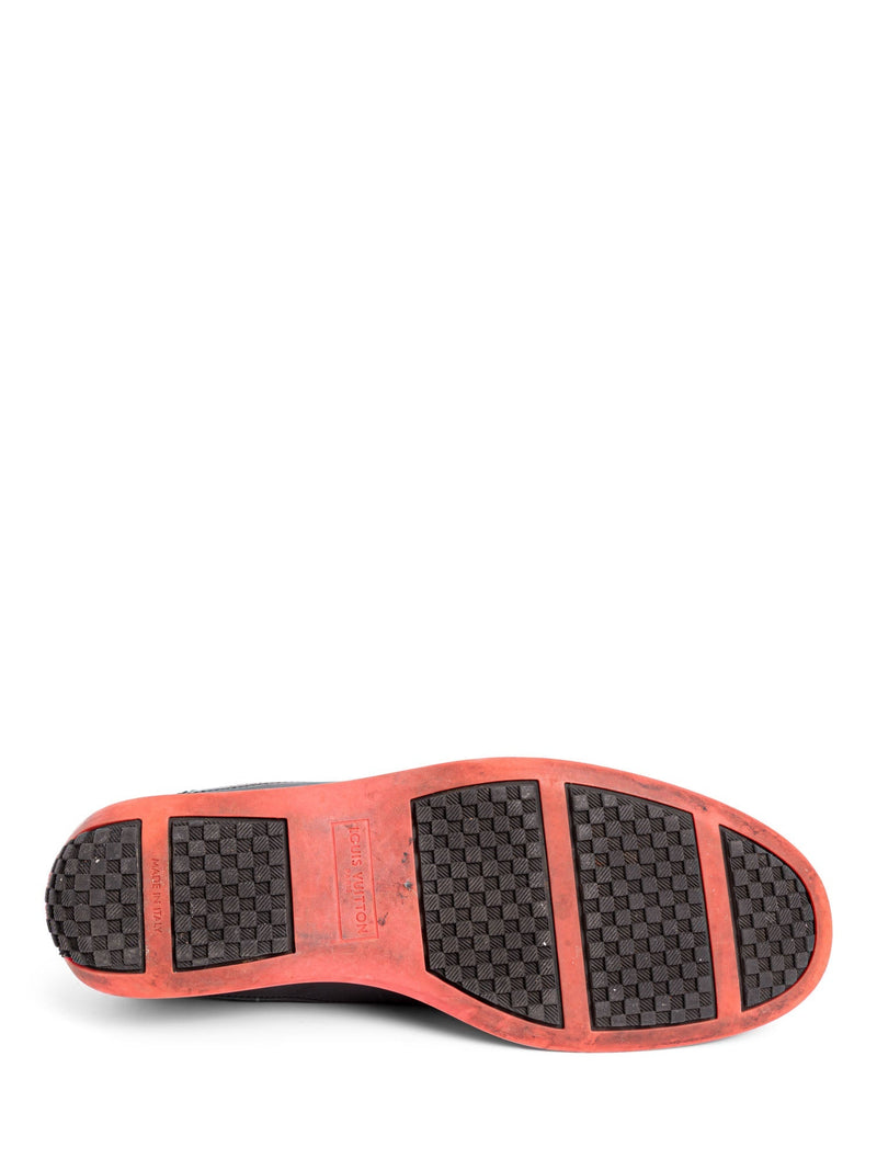 Louis Vuitton Monogram Leather Canvas Sneaker Black-designer resale
