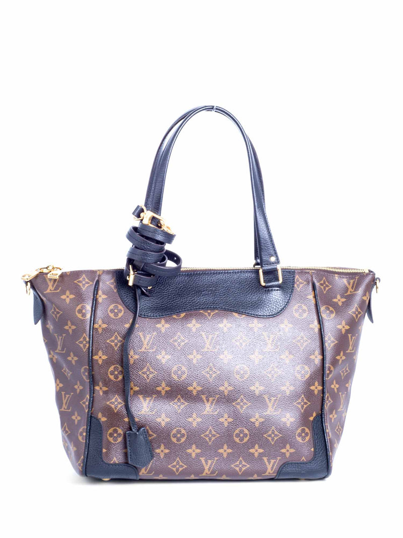 Louis Vuitton Monogram Leather Estrela NM Shopper Bag Brown Black-designer resale