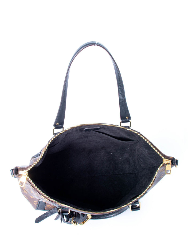 Louis Vuitton Monogram Leather Estrela NM Shopper Bag Brown Black-designer resale
