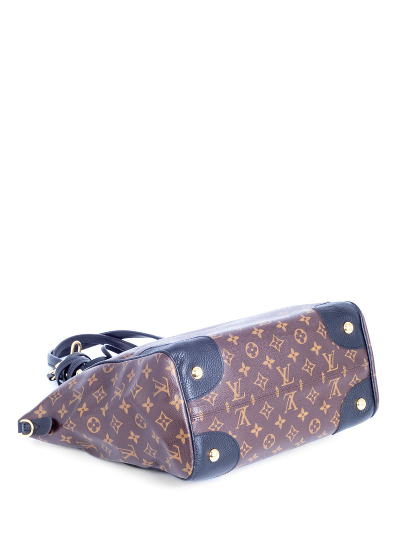 Louis Vuitton Monogram Leather Estrela NM Shopper Bag Brown Black-designer resale